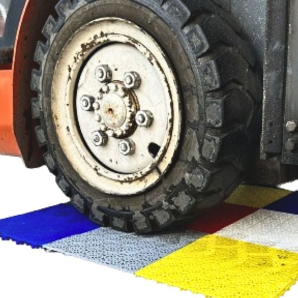 Plastik Geçmeli Demonte Yer Karosu Gri ( 9 Adet )