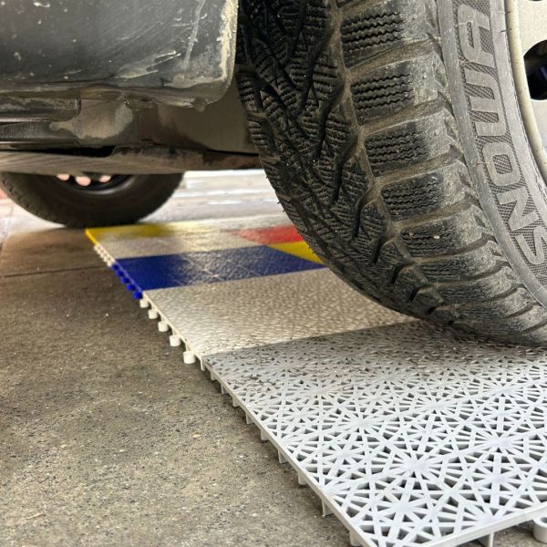 Plastik Geçmeli Demonte Yer Karosu Lacivert ( 9 Adet )